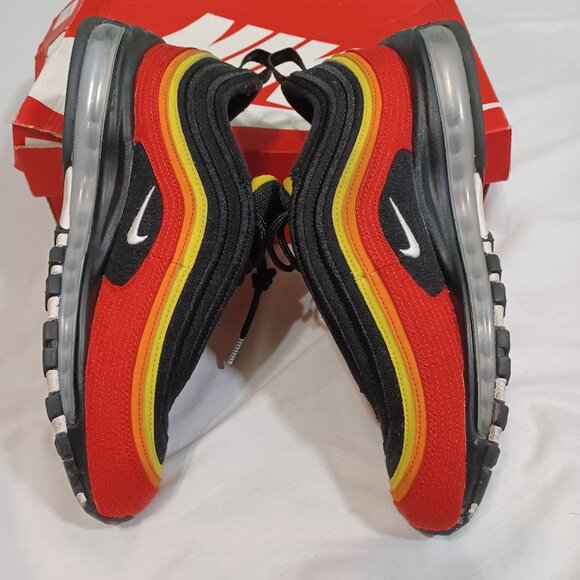 Nike Air Max 97 QS CT4525-001 Mens Sz 9 Black Chile Red Yellow Running Shoes main image 7